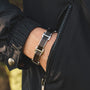 "Acapella" bracelet featuring leadwood and silver accents in a sleek, modern design.