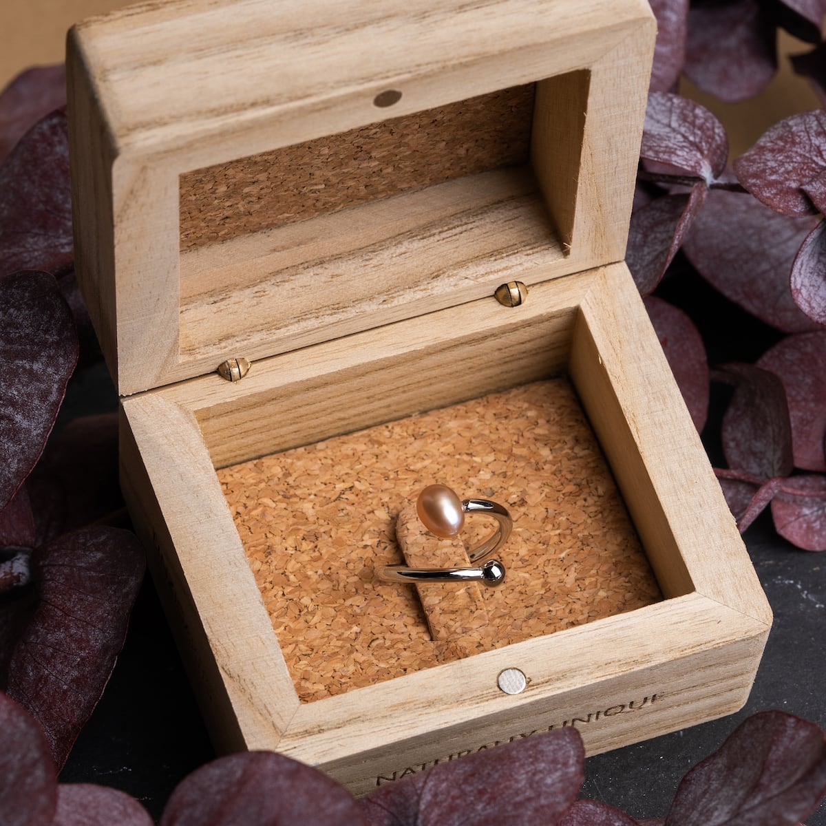 Panoramic Ring (Rosa Perle/Silber)