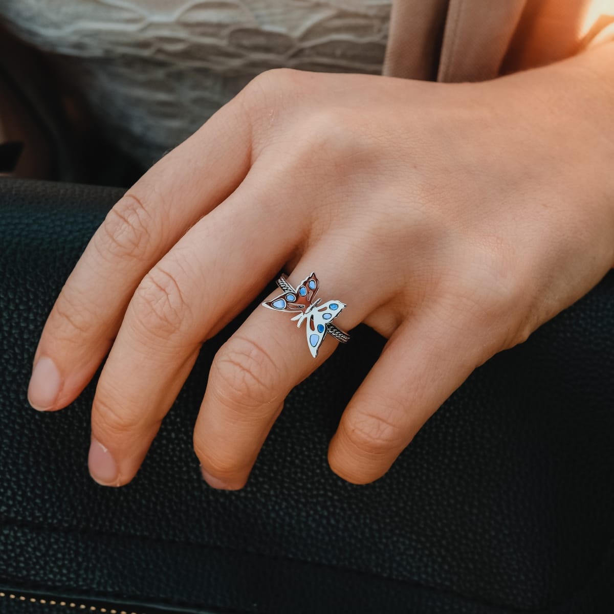 Fritillary Ring (Perlmutt/Silber)