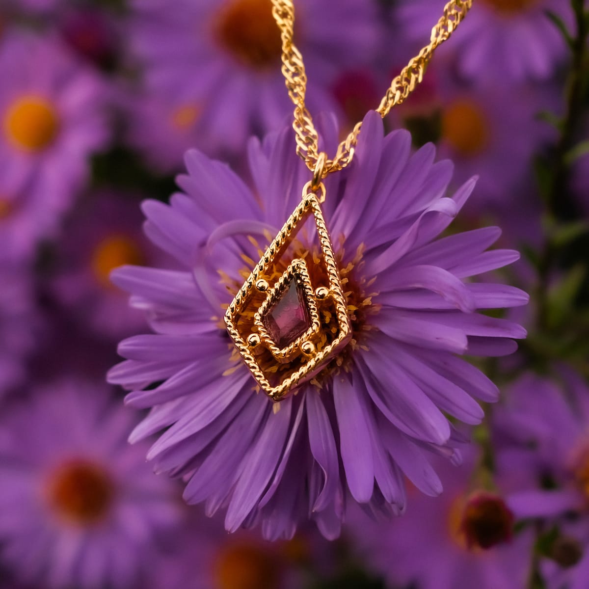 Daydreamer Necklace (Amethyst/Gold)