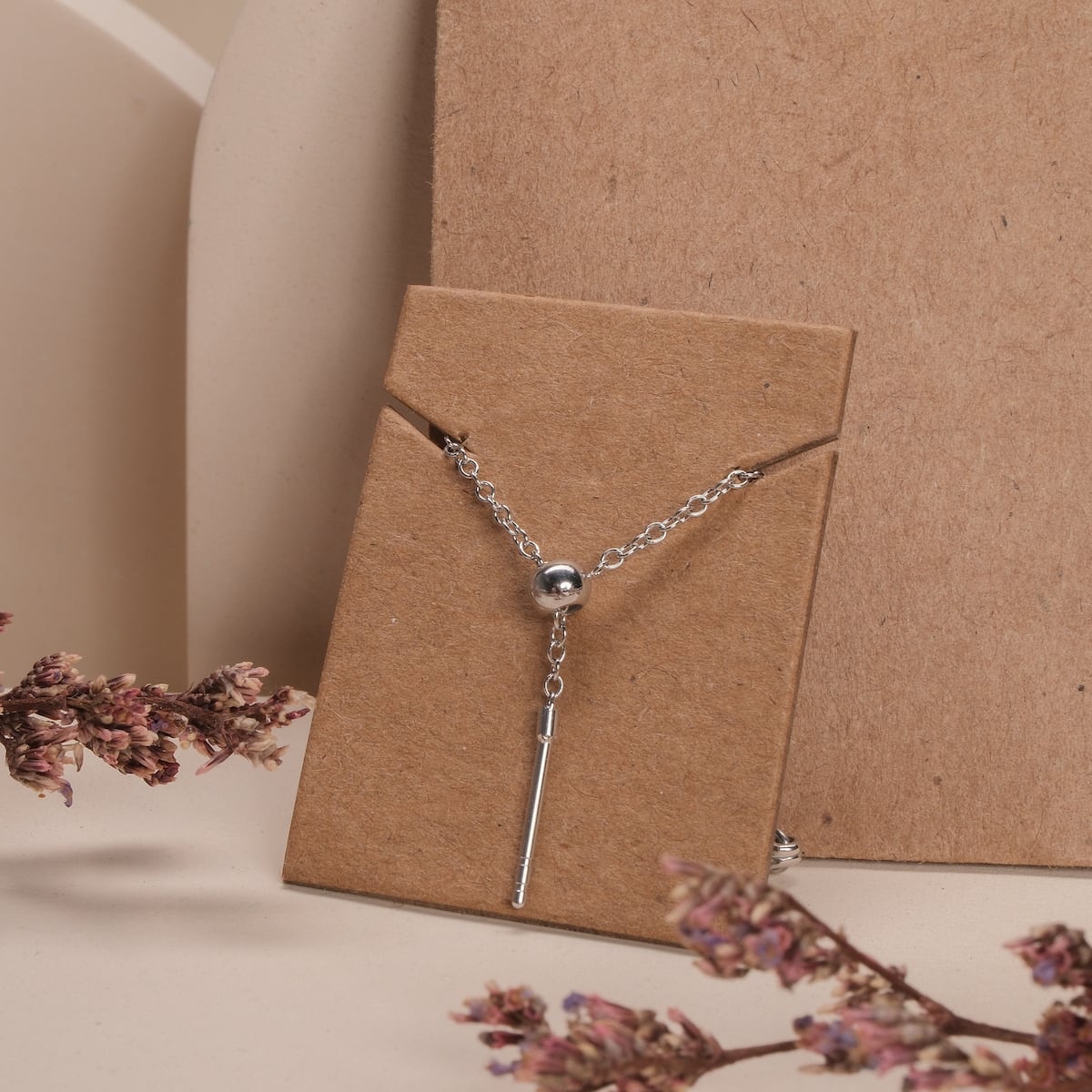 "Jewelry Extender", silver jewelry extender, featuring a sleek and elegant design, length adjustable from 4-8 cm.