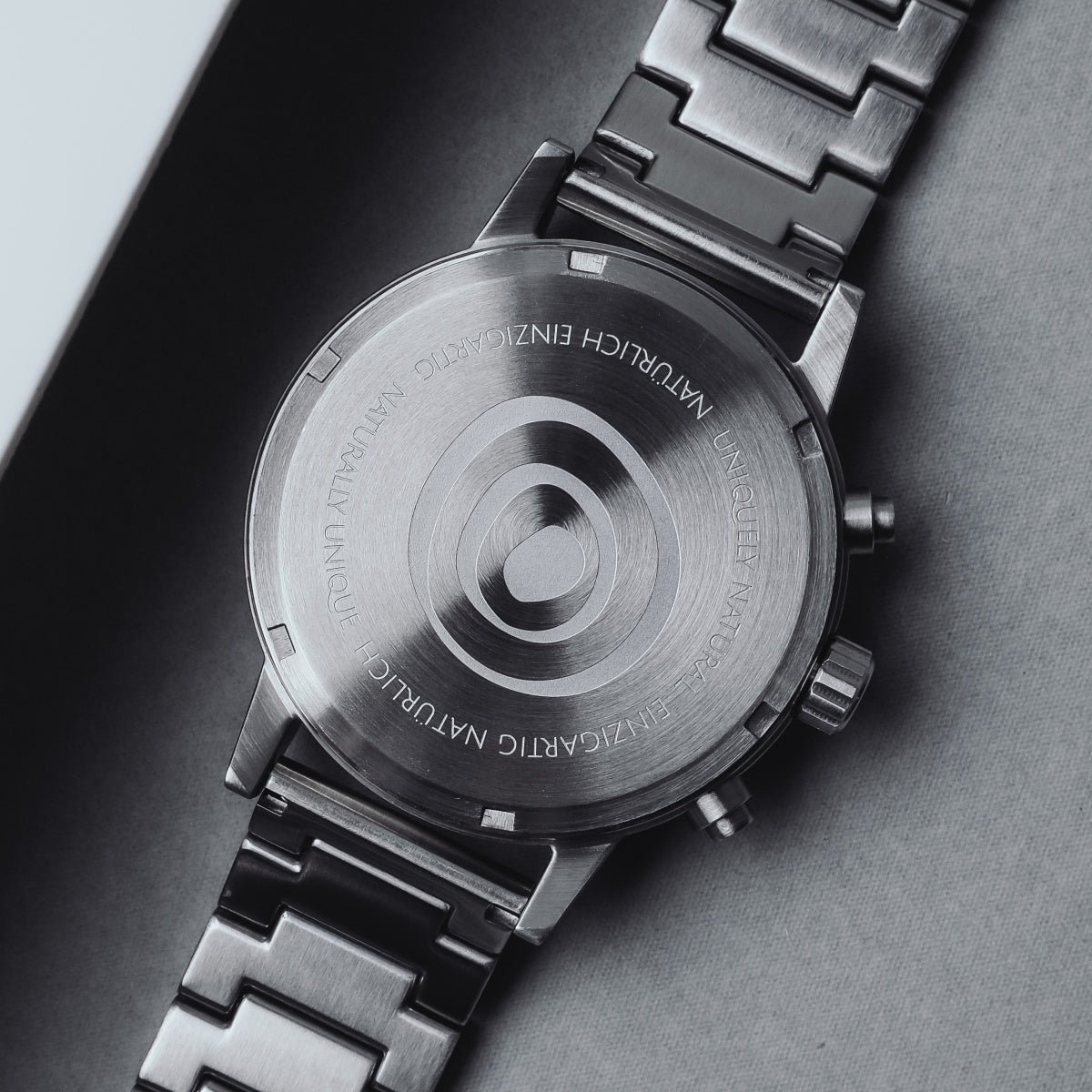 "Paracas" watch featuring a sleek, modern design with Lapis Lazuli and silver accents.