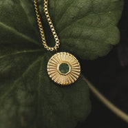 Stencil Necklace (Marble/Gold)