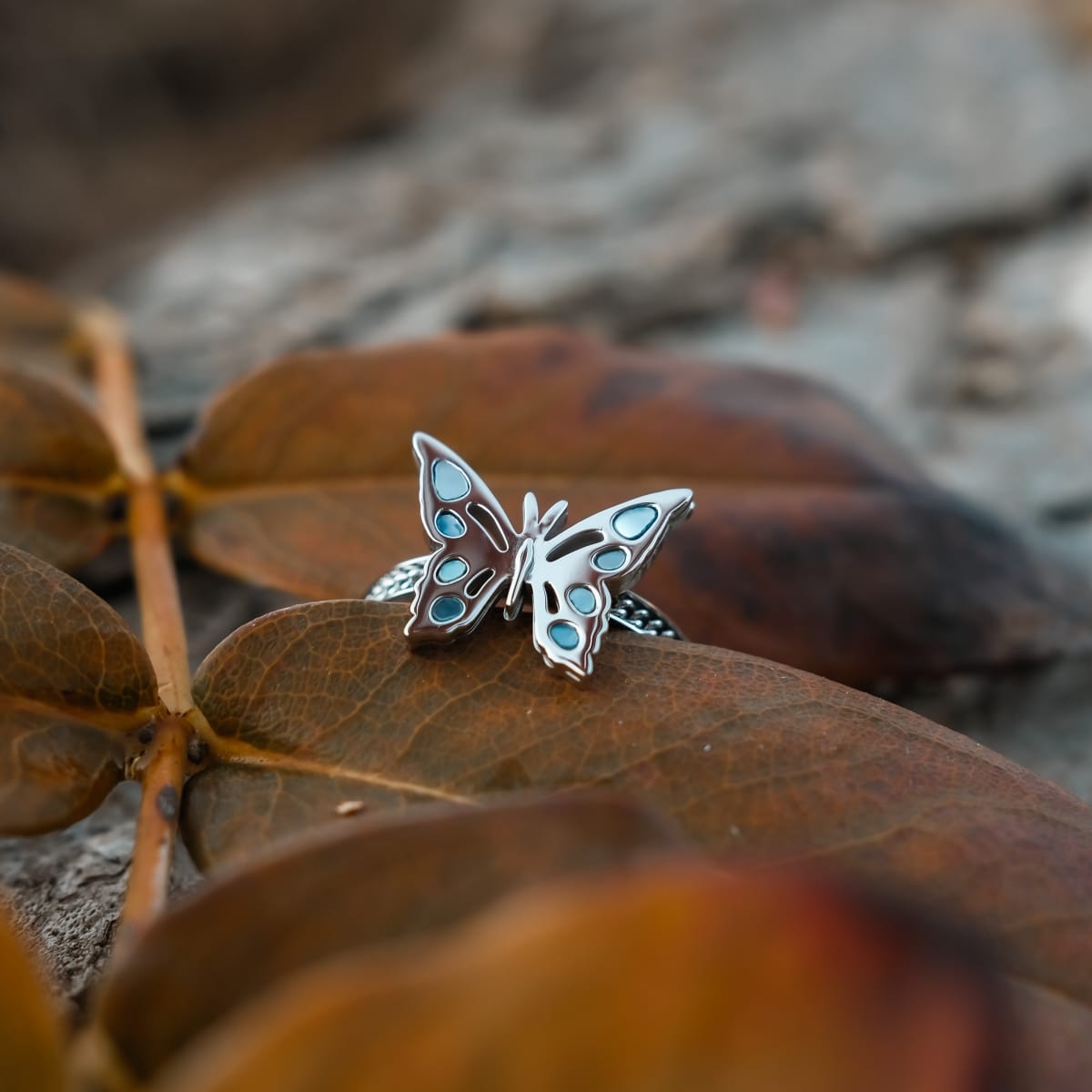 Fritillary Ring (Perlmutt/Silber)