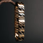 "Baritone" bracelet in maple and gold finish with sleek, modern design.