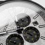 "Northwall" watch featuring a maple and rock gray design with a textured dial and subdials.