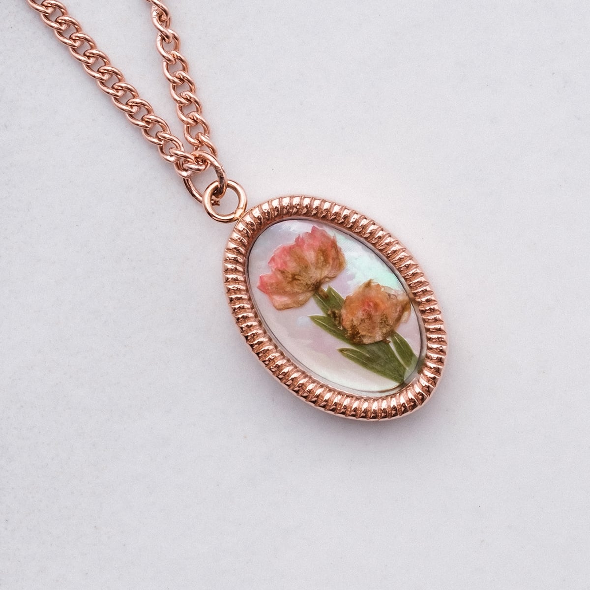 Wildflower Halskette (Blume/Rosé)