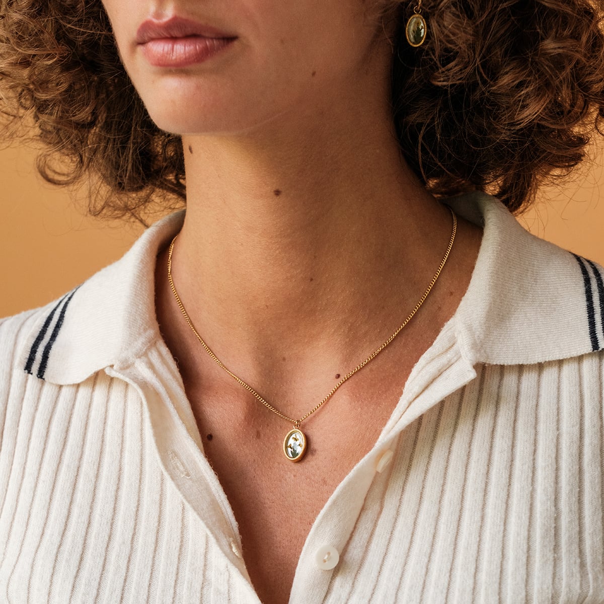 Wildflower Necklace (Flower/Gold)