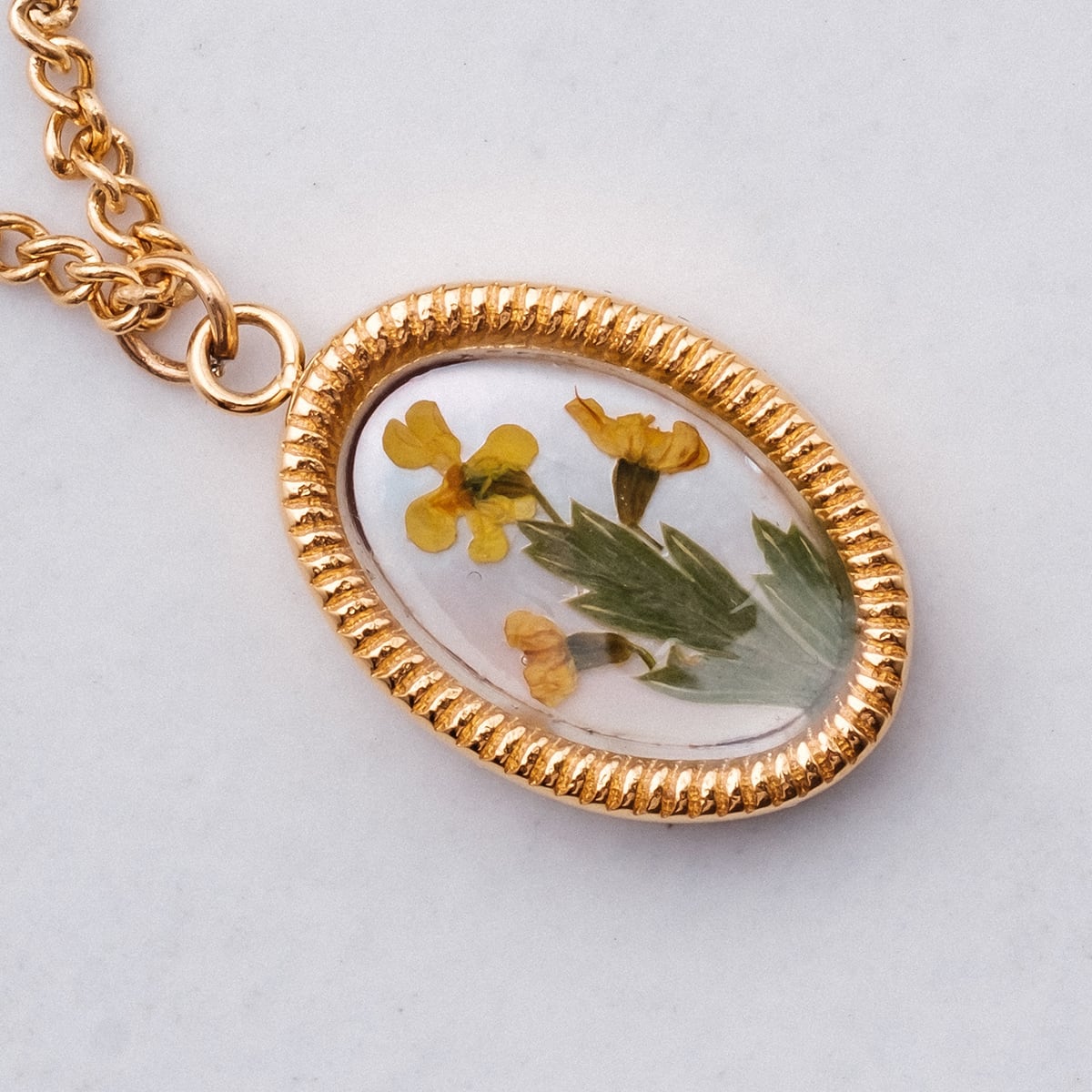 Wildflower Necklace (Flower/Gold)
