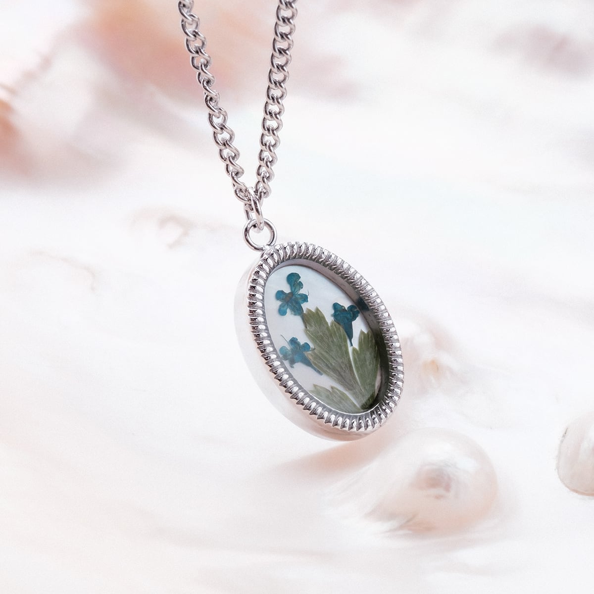 Wildflower Halskette (Blume/Silber)