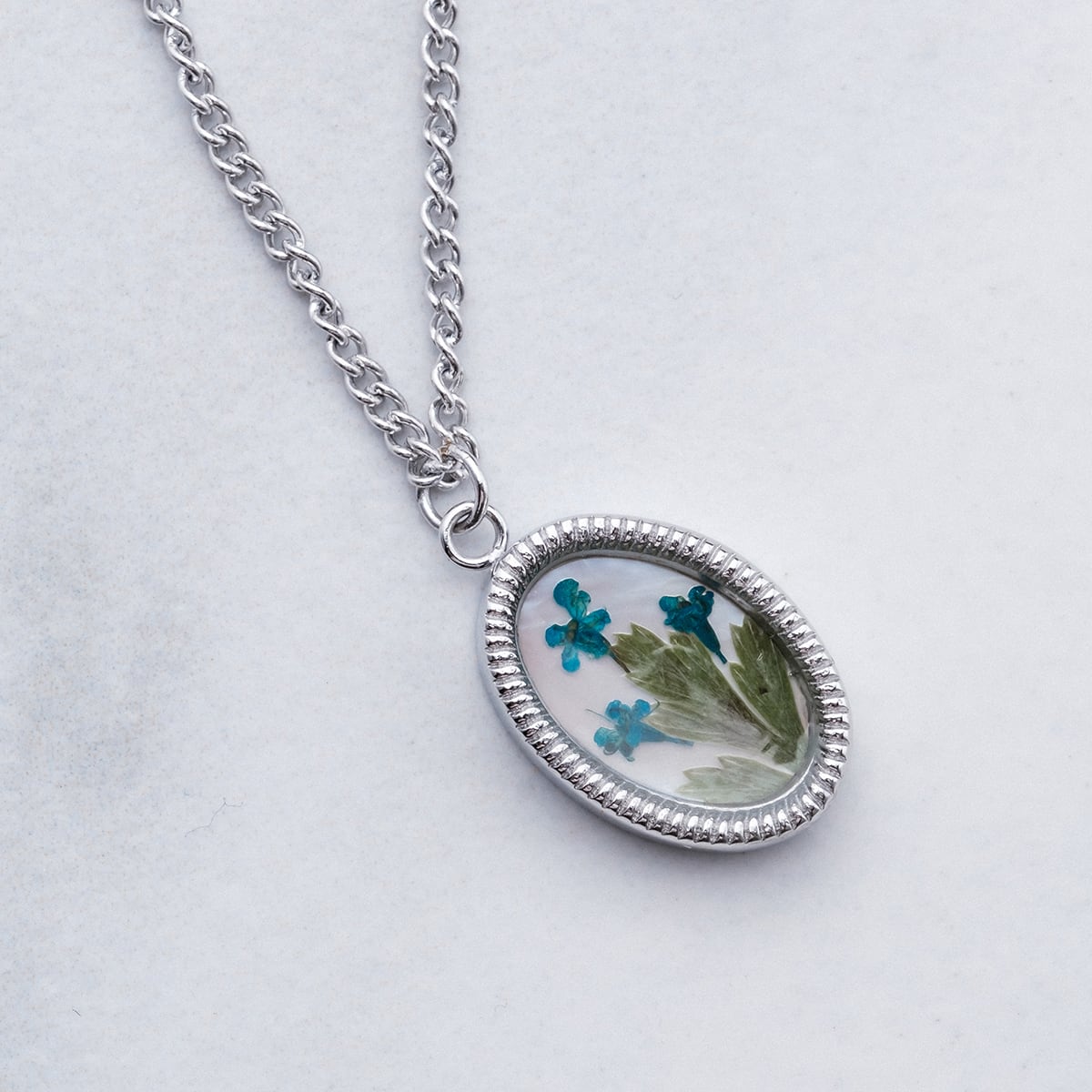 Wildflower Halskette (Blume/Silber)