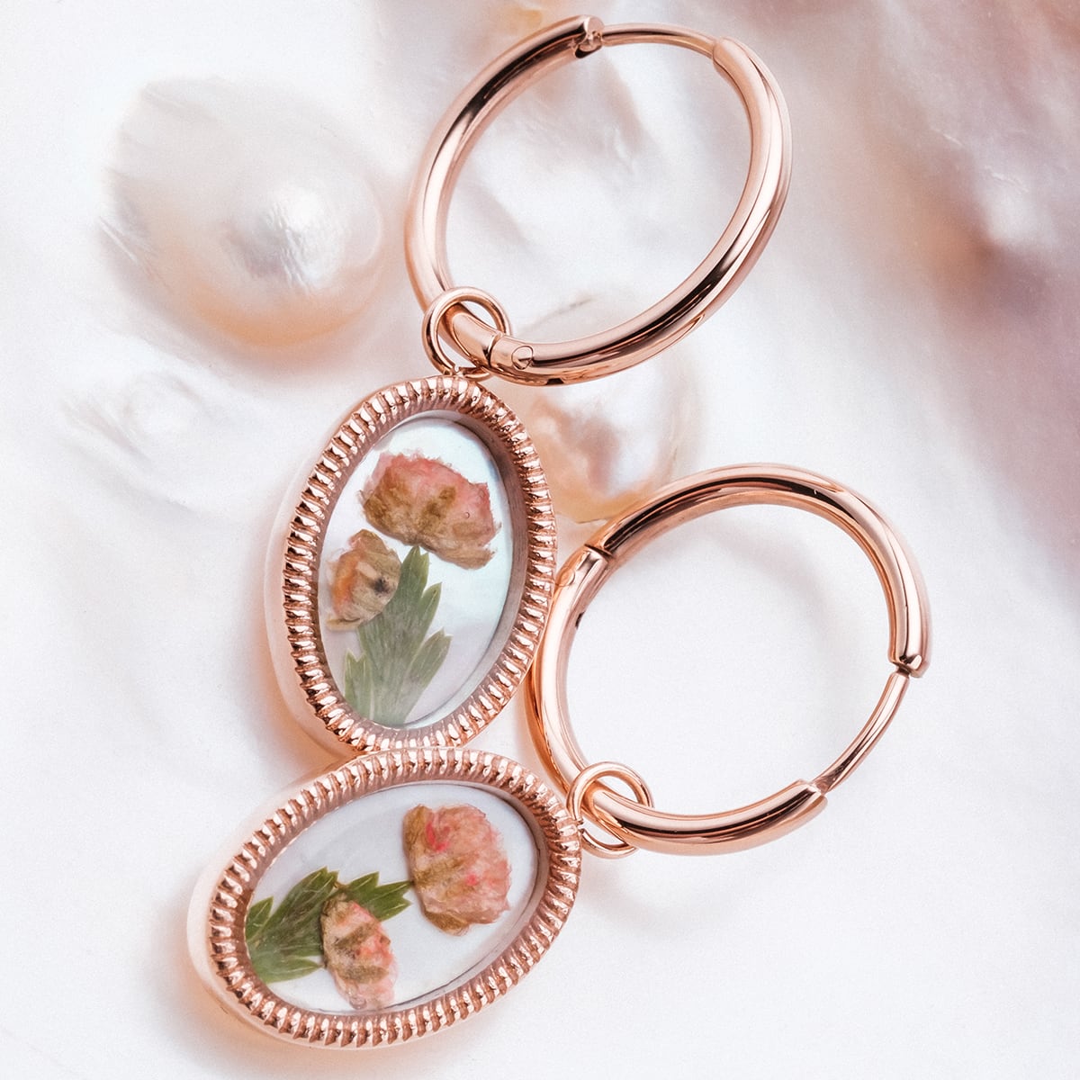 Wildflower Ohrringe (Blume/Rosé)