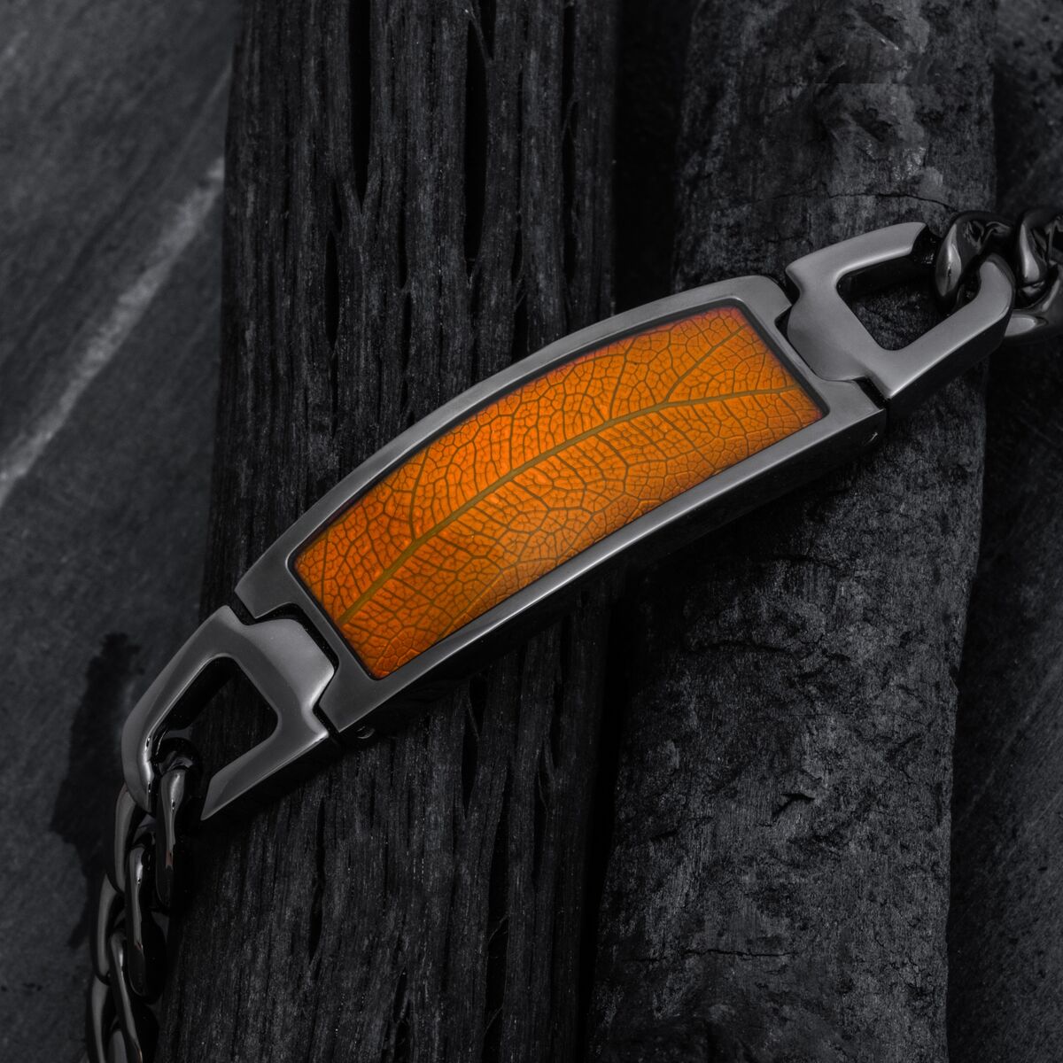 Modulus Armband (Blatt/Dunkelgrau)