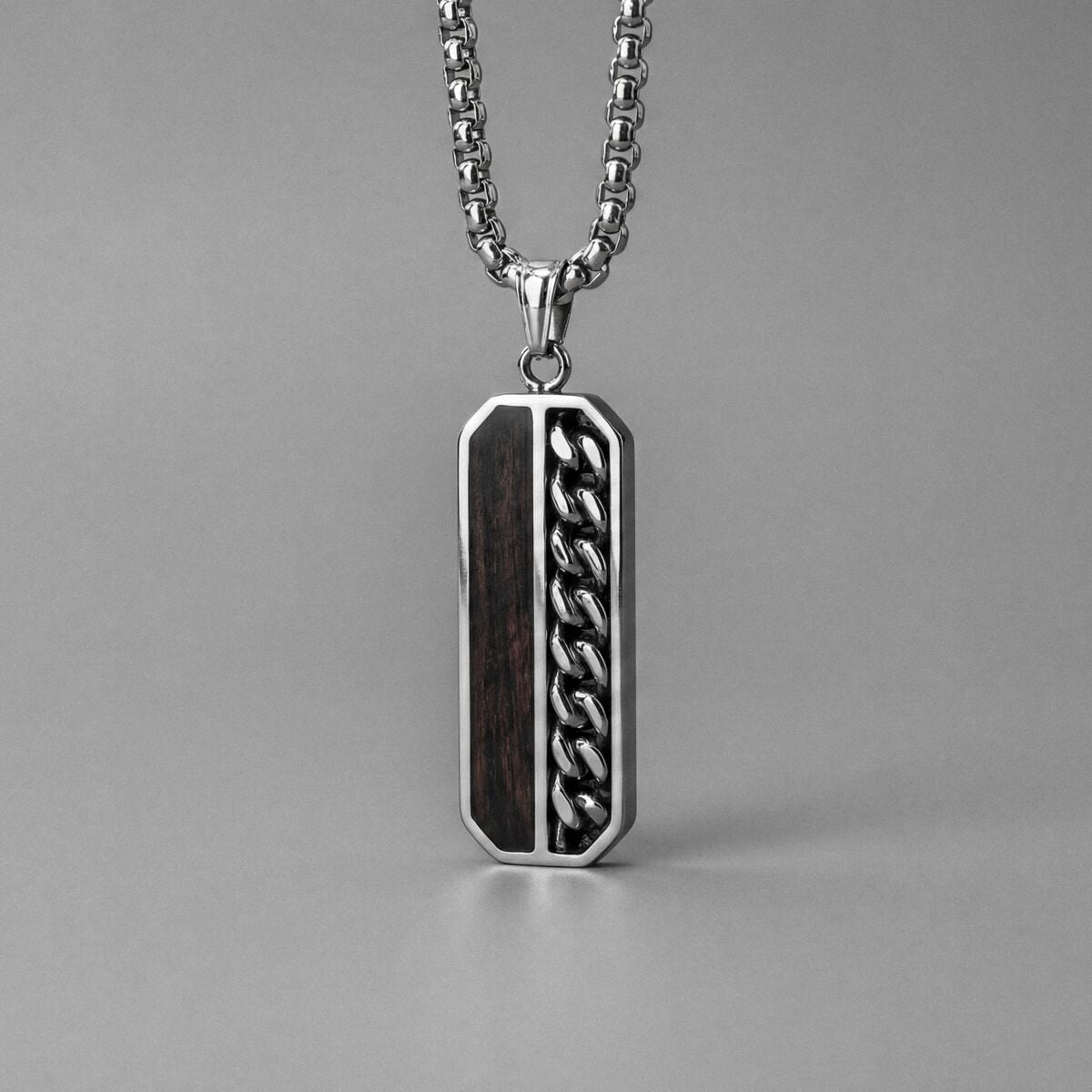 Outlands Necklace (Walnut/Silver)