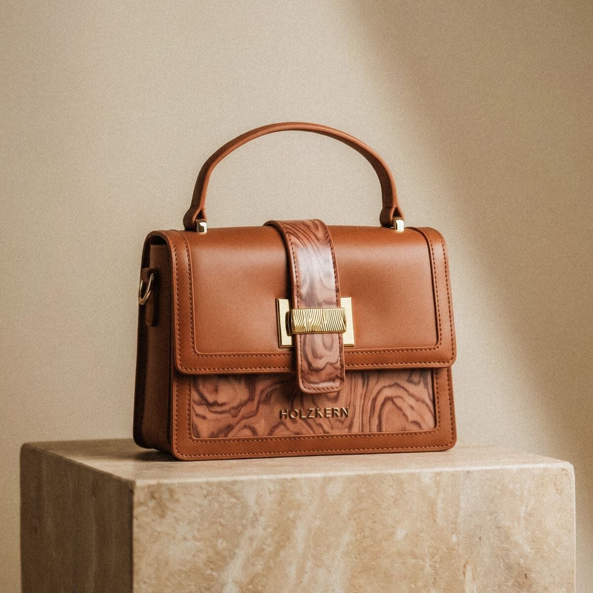 Handbags of genuine leather