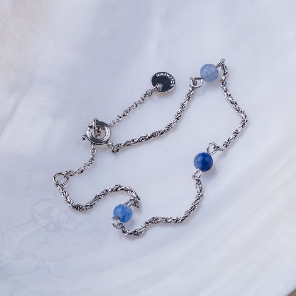 Dewdrops Armband (Aventurin/Silber)