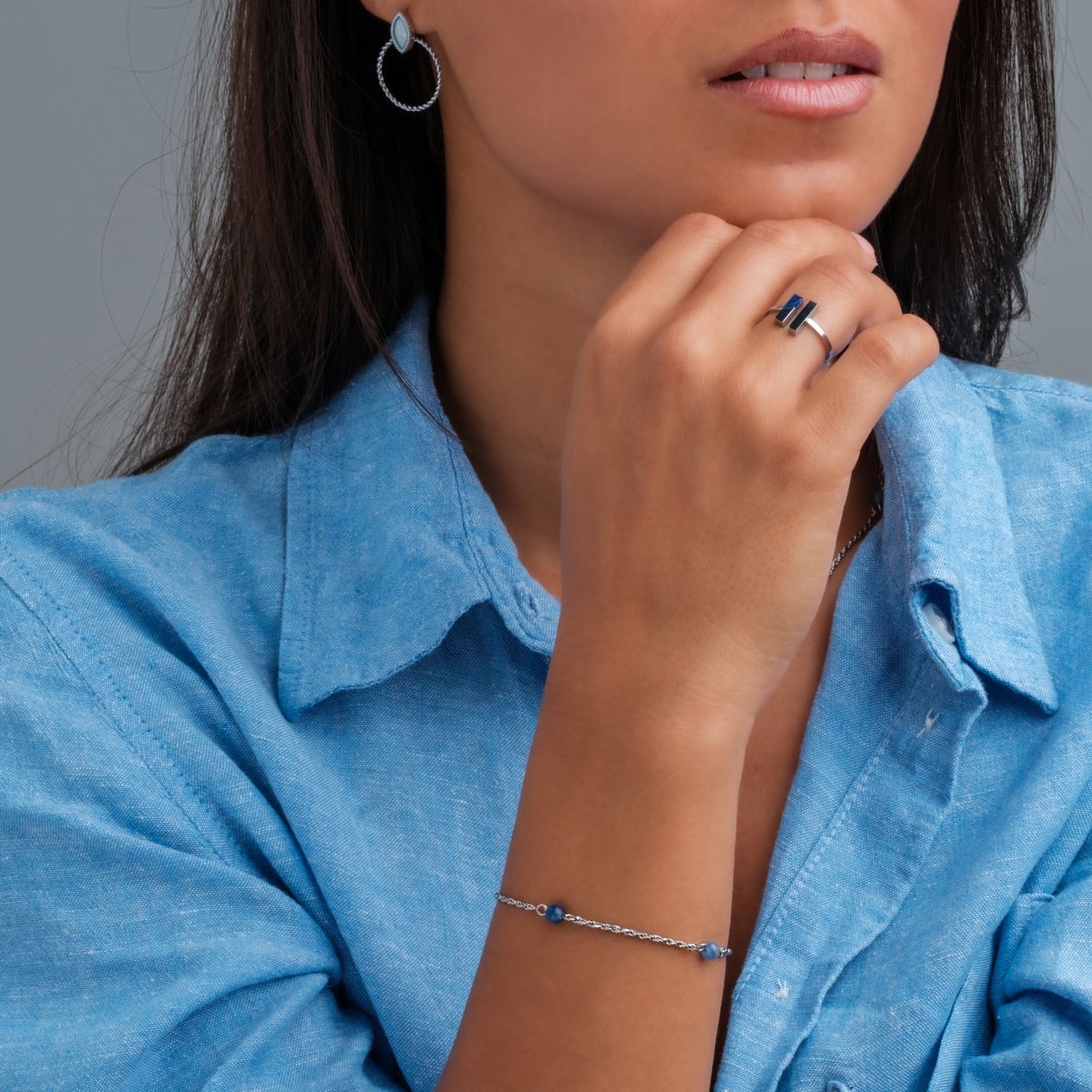 Dewdrops Armband (Aventurin/Silber)