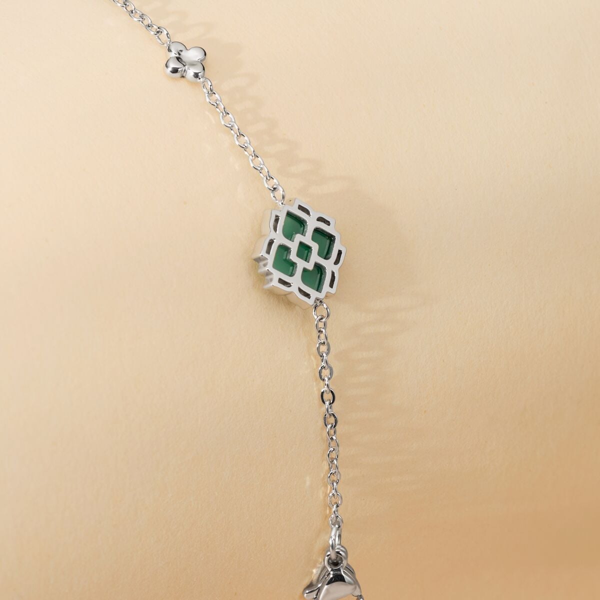 Midsommar Armband (Achat/Silber)