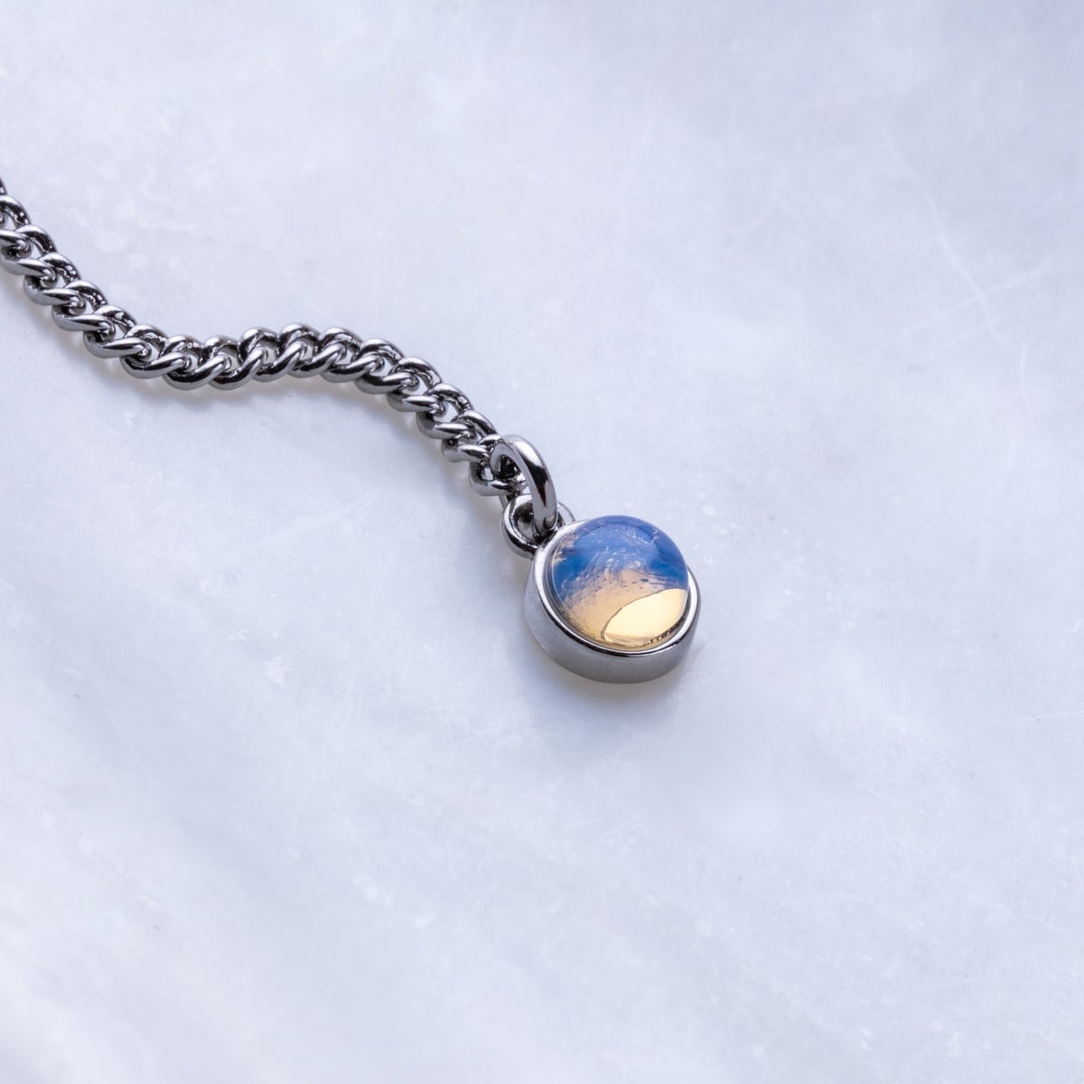 Dewdrops Necklace (Moonstone/Silver)