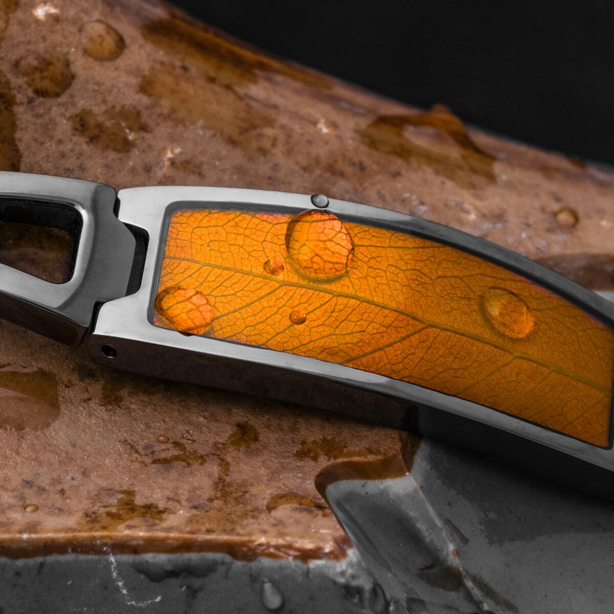 Modulus Armband (Blatt/Dunkelgrau)