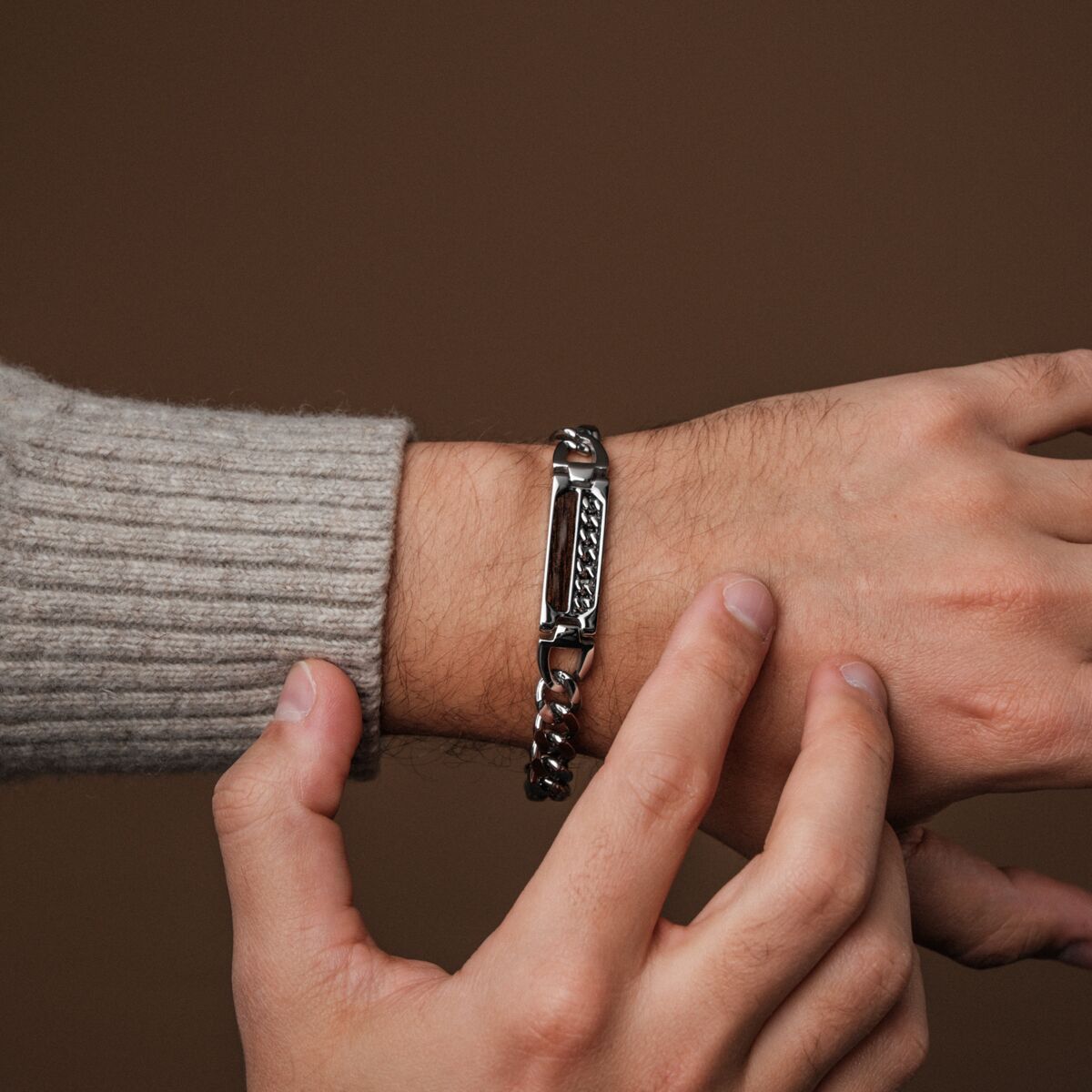 Outlands Armband (Walnuss/Silber)