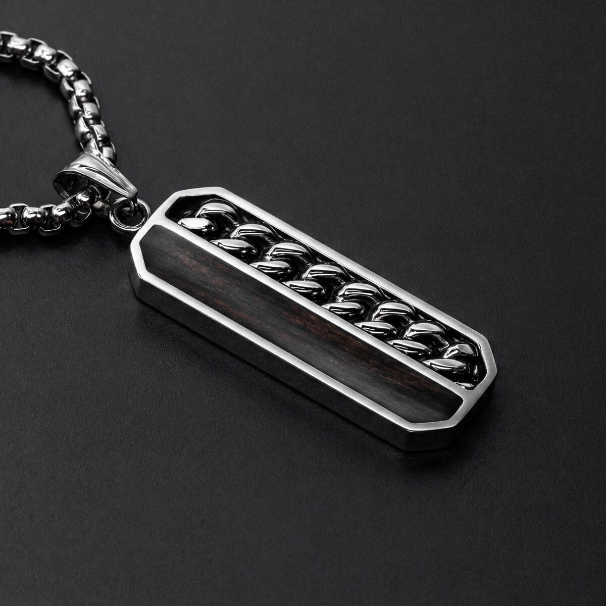 Outlands Necklace (Walnut/Silver)