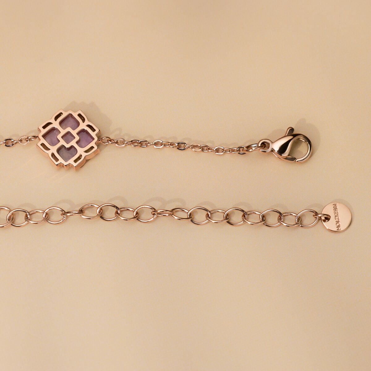 Midsommar Armband (Amethyst/Rosé)