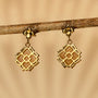 Midsommar Ohrringe (Aventurin/Gold)