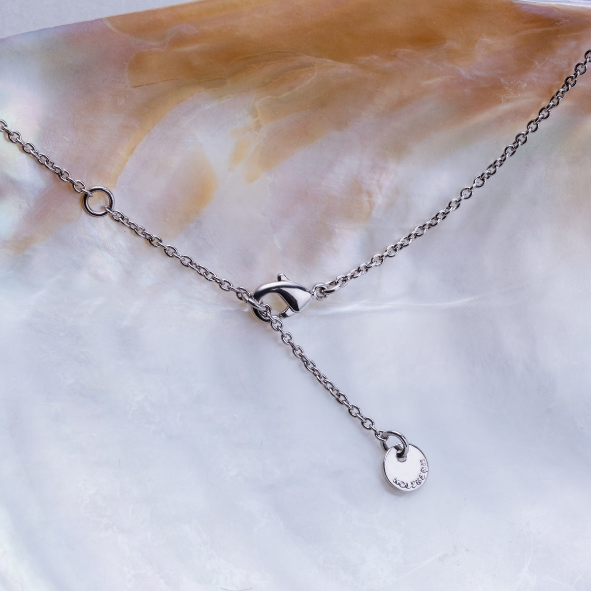 Dewdrops Necklace (Aquamarine/Silver)