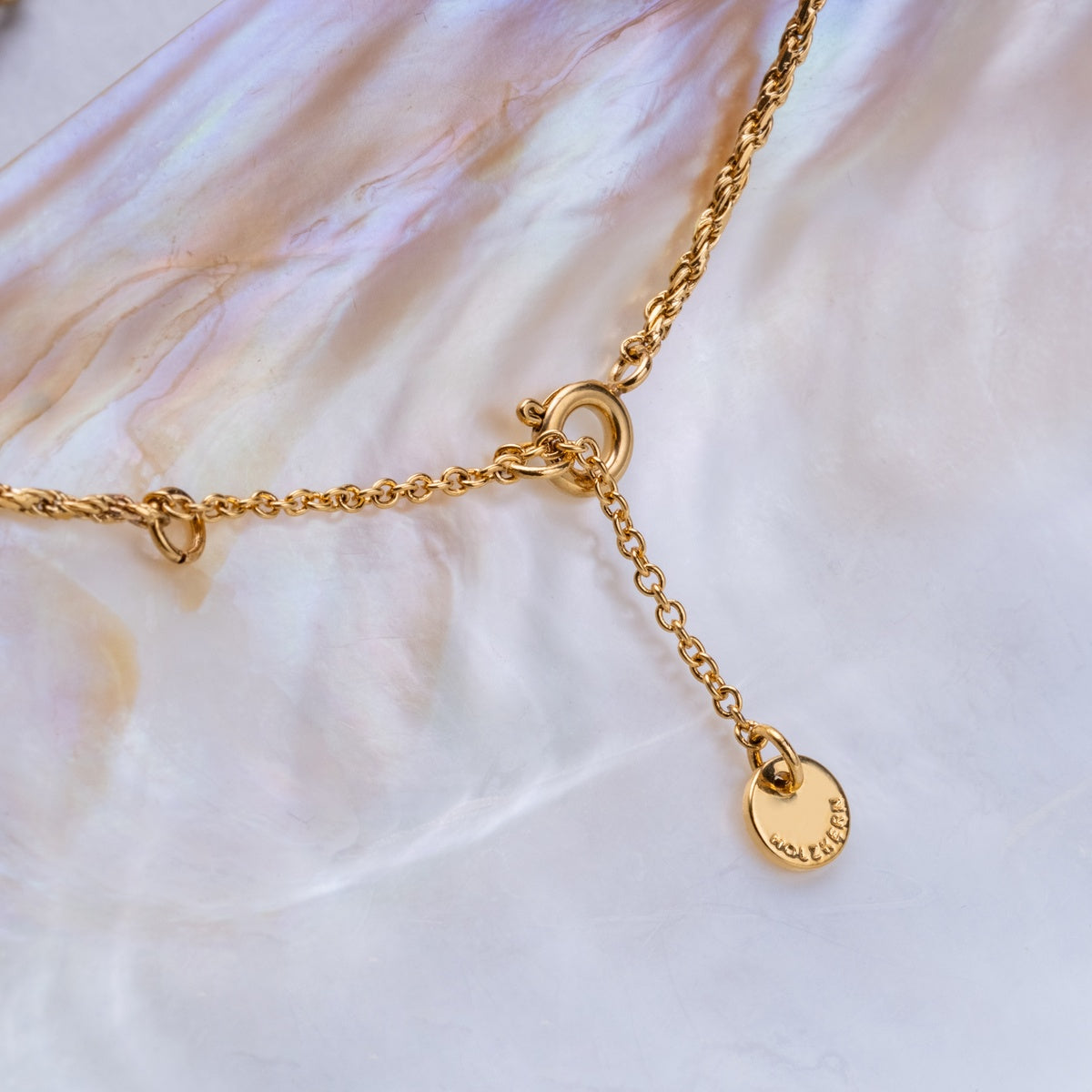 Dewdrops Halskette (Sonnenstein/Gold)