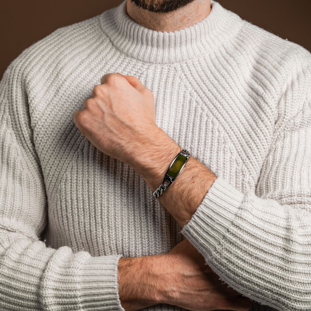 Modulus Armband (Blatt/Silber)