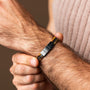 Offroad Armband (Tigerauge/Grau)