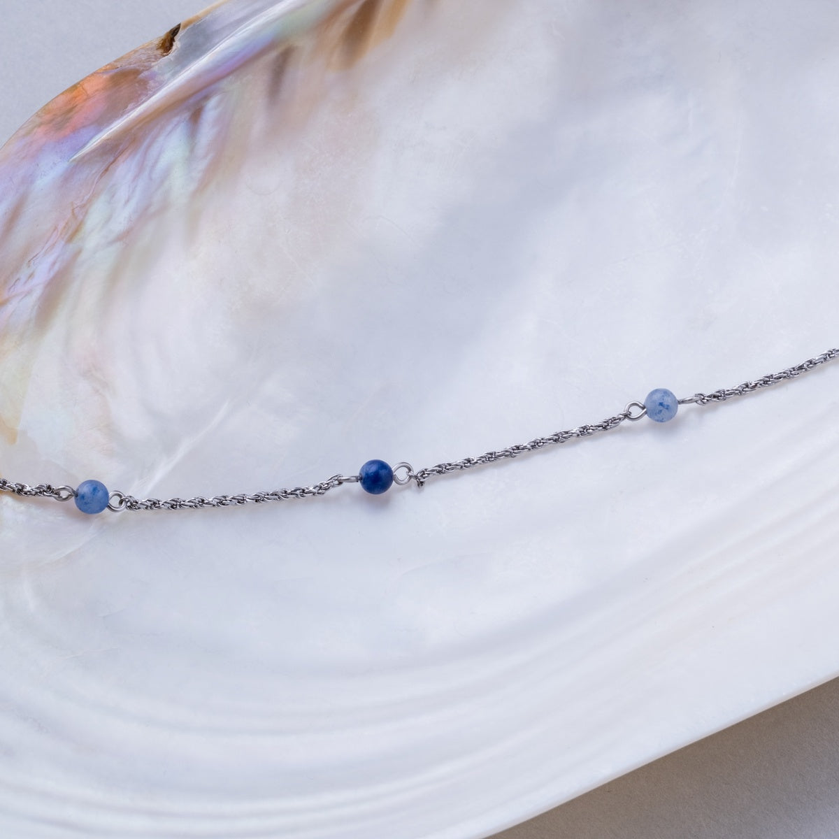 Dewdrops Armband (Aventurin/Silber)