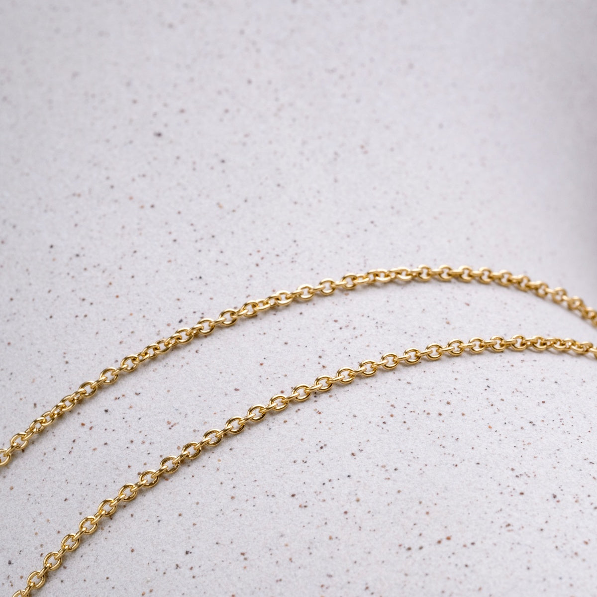 Dewdrops Halskette (Granat/Gold)