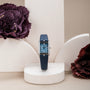 "Memoire" wristwatch features agate/blue design with a sleek, elegant style.