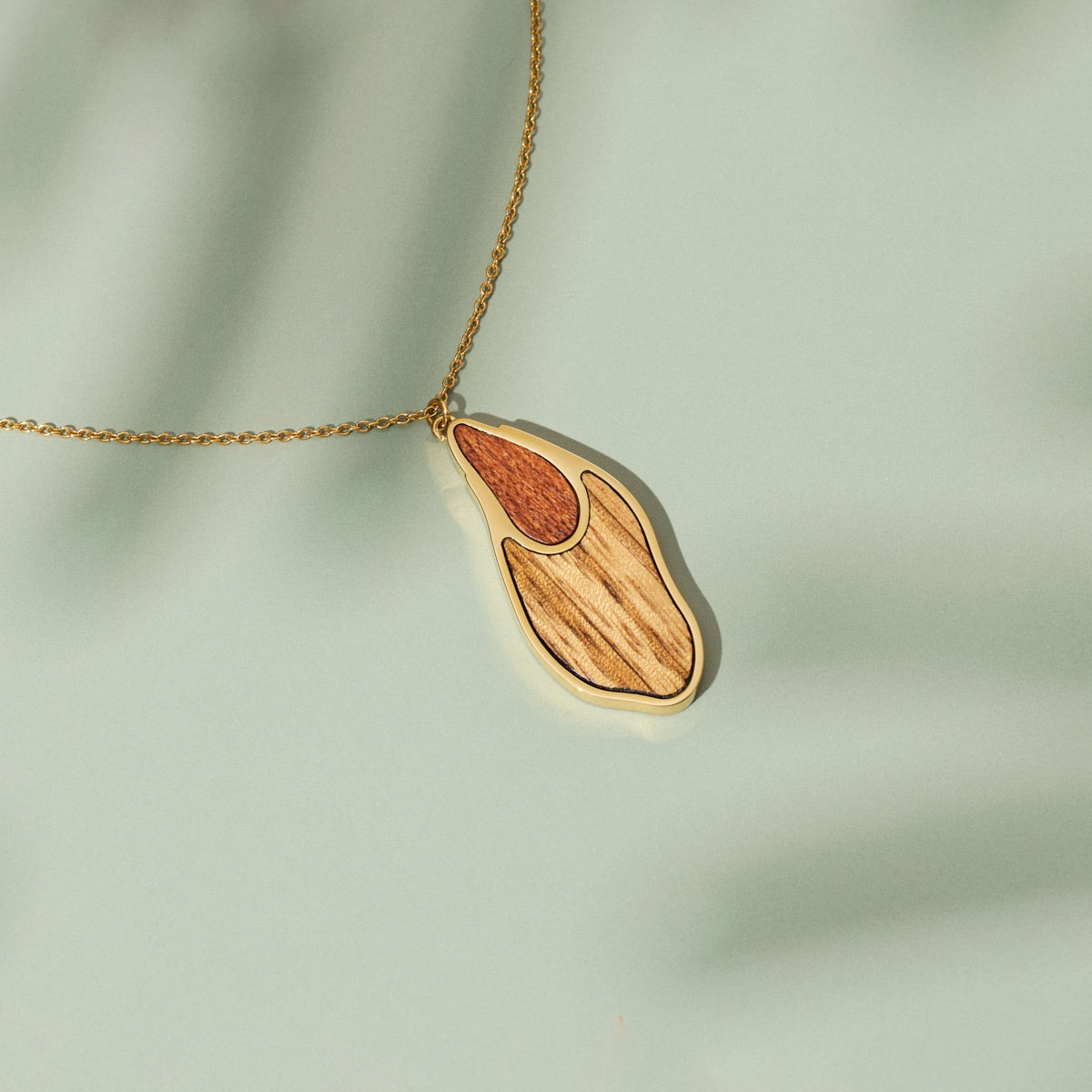 Sequoia Necklace (Zebrawood/Gold)