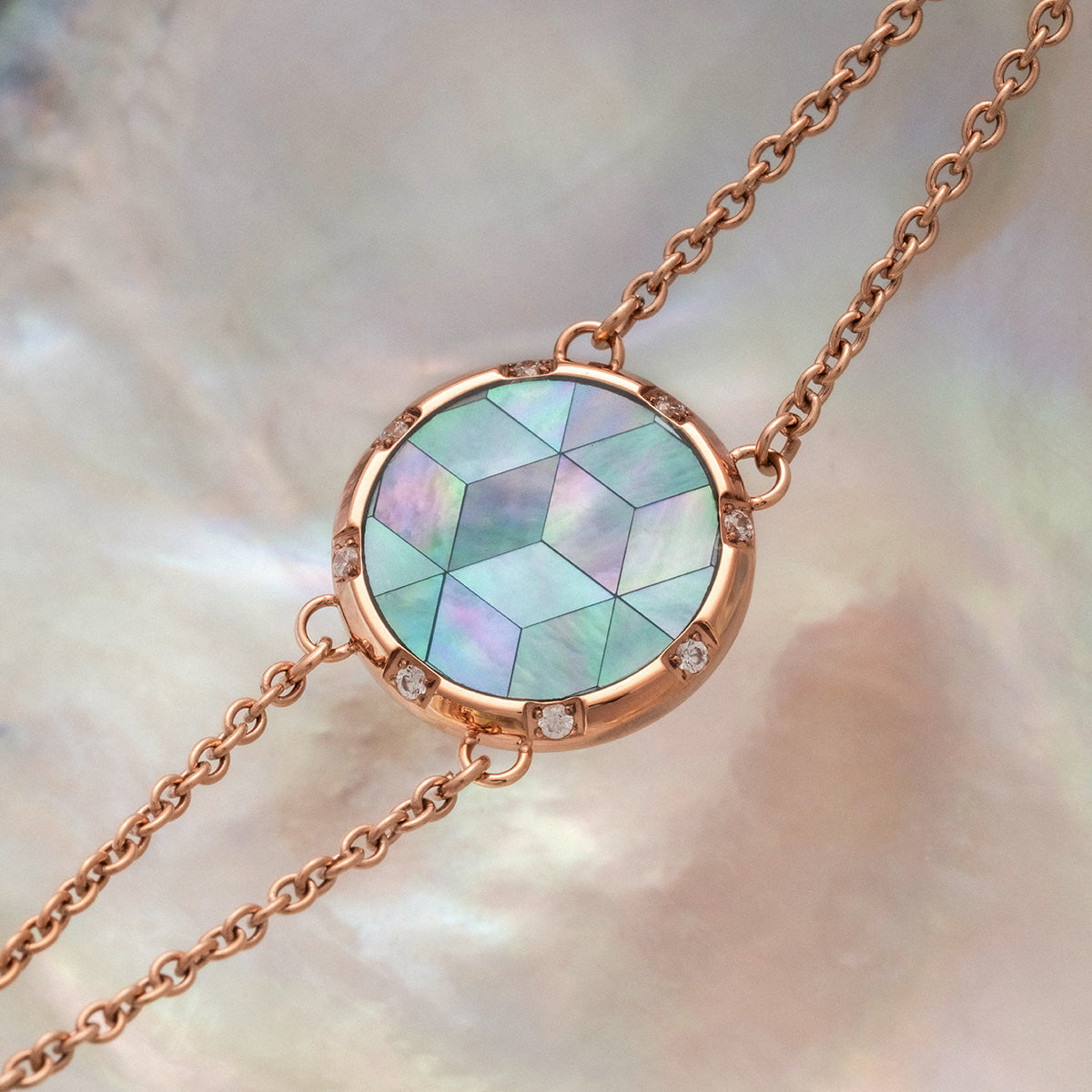 Soulgaze Armband (Perlmutt/Rosé)