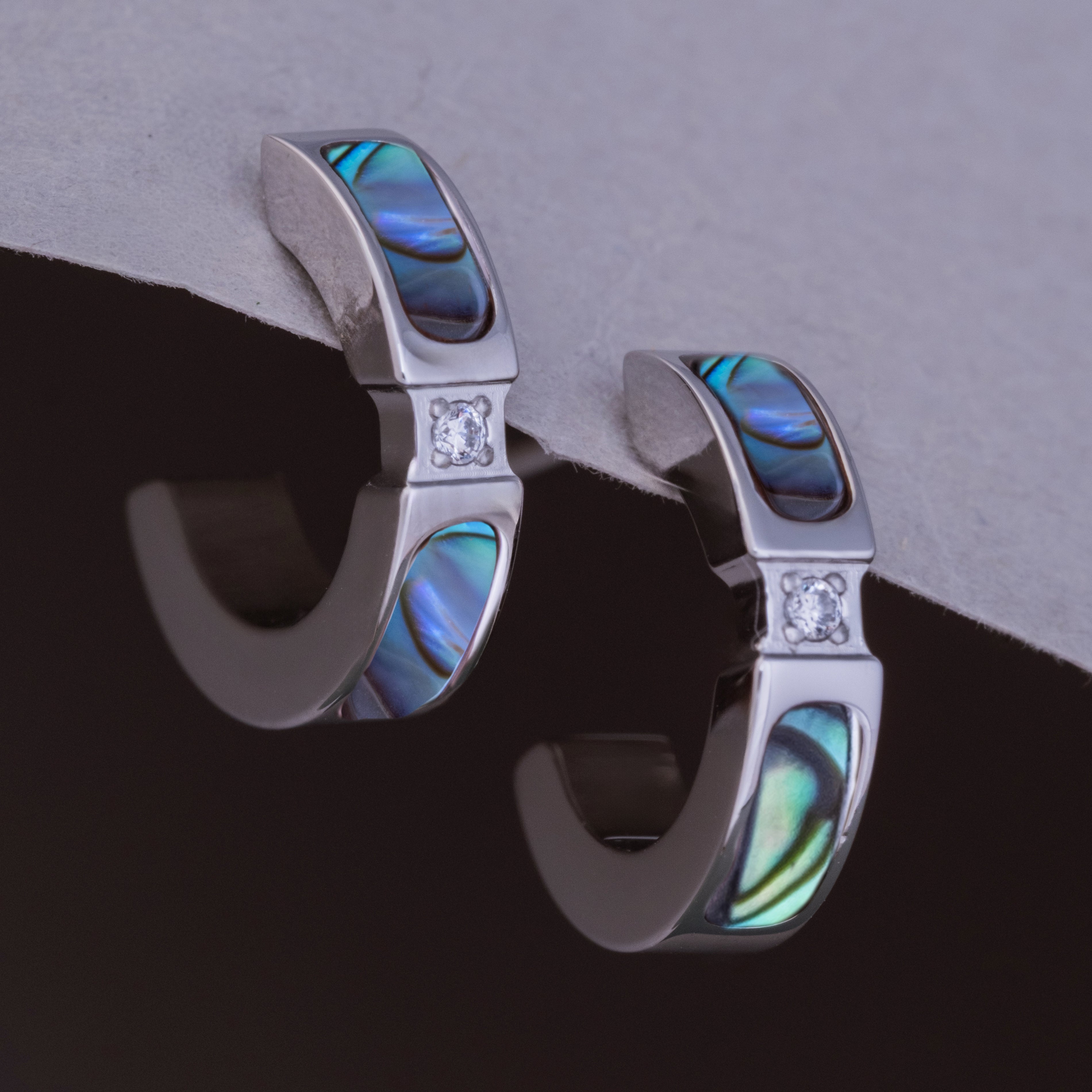 Campania Earrings (Abalone/Silver)