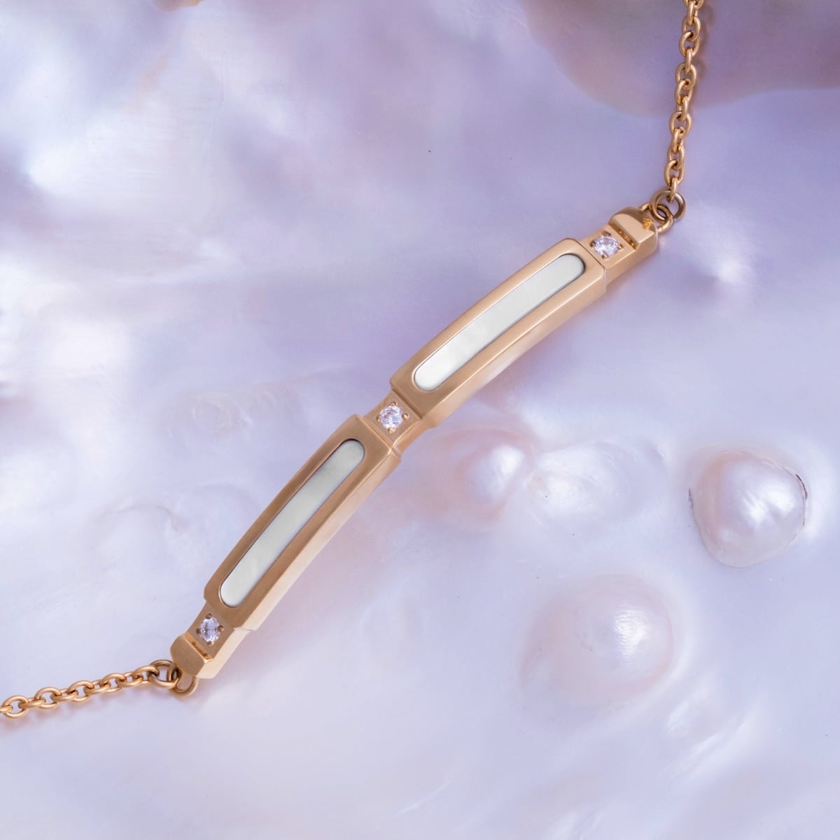 Campania Strap (Mother-of-pearl/Gold)