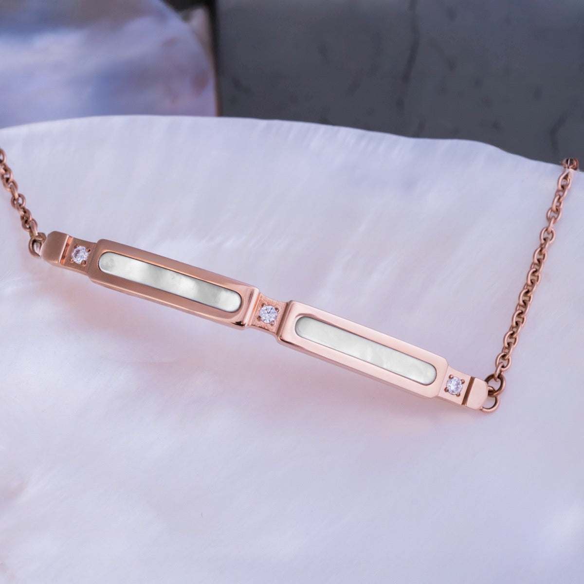 Campania Strap (Mother-of-pearl/Rose Gold)