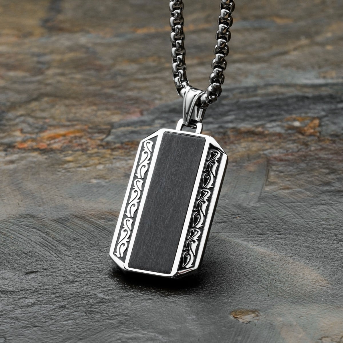 Marked Necklace (Maple/Silver)