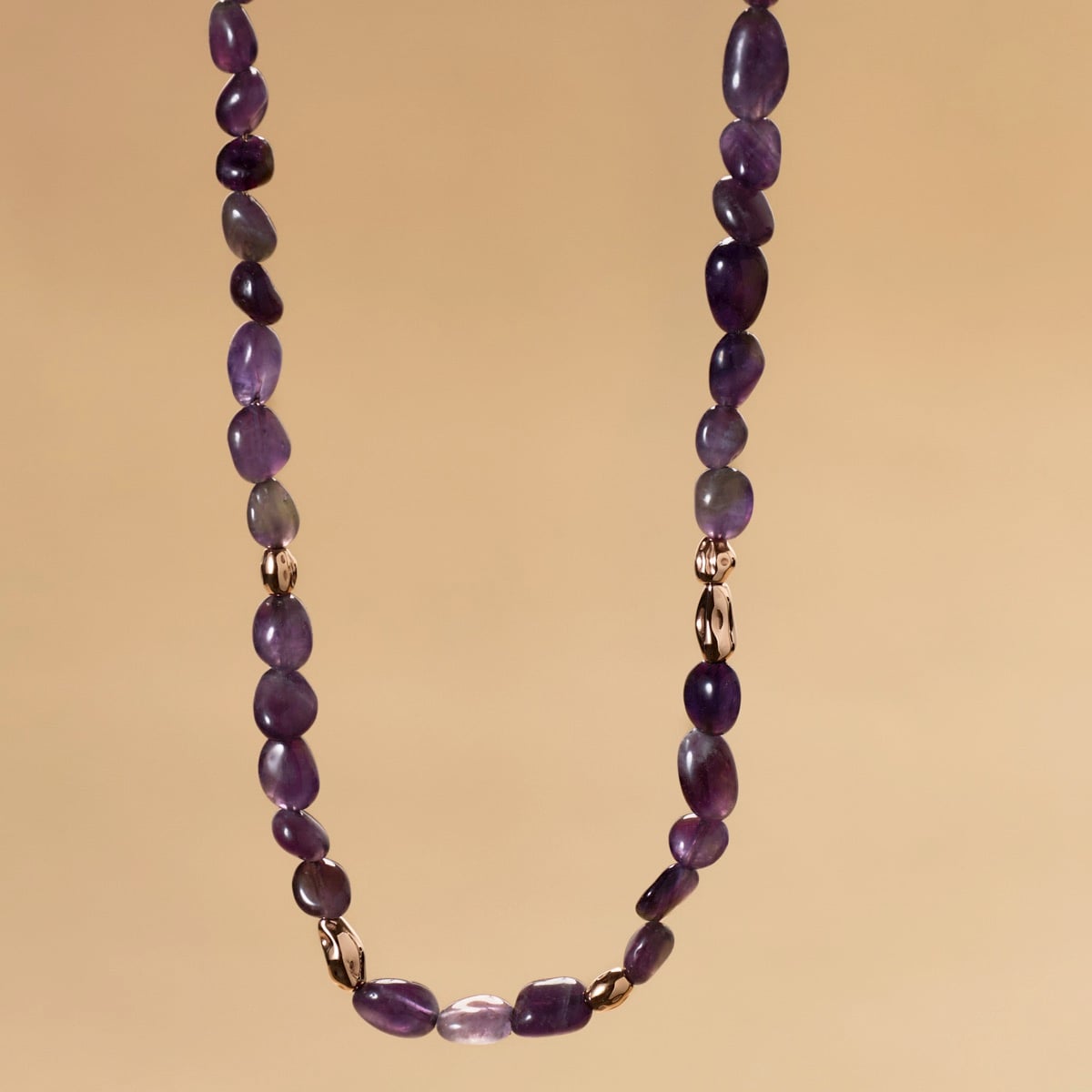 Fireworks Necklace (Amethyst/Rose Gold)
