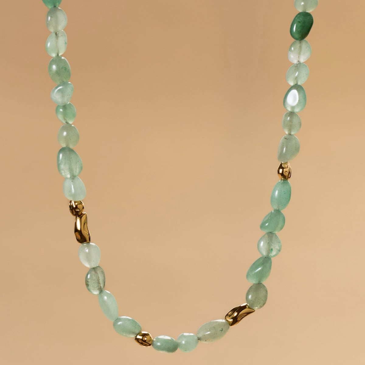 Fireworks Necklace (Aventurine/Gold)
