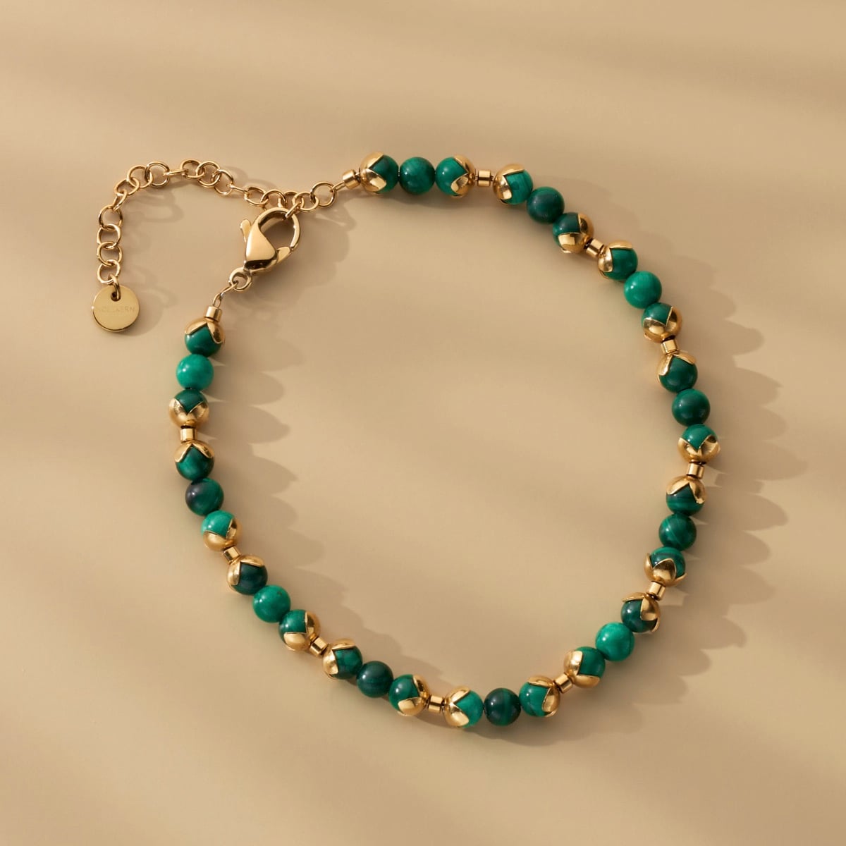 Fireworks Strap (Malachite/Gold)