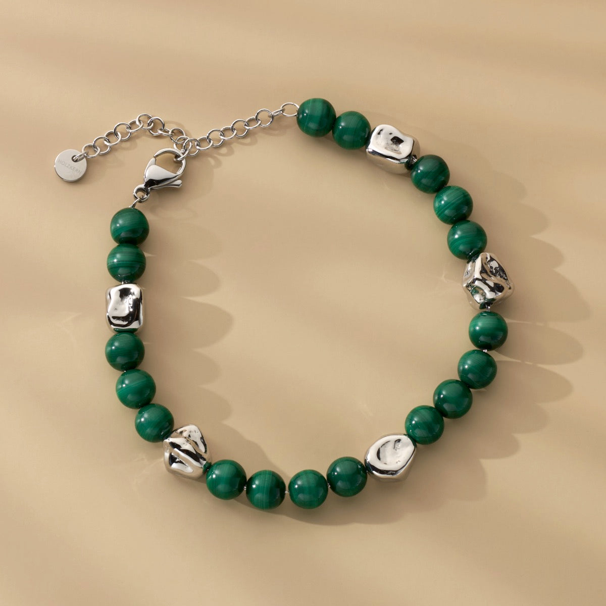 Fireworks Strap (Malachite/Silver)