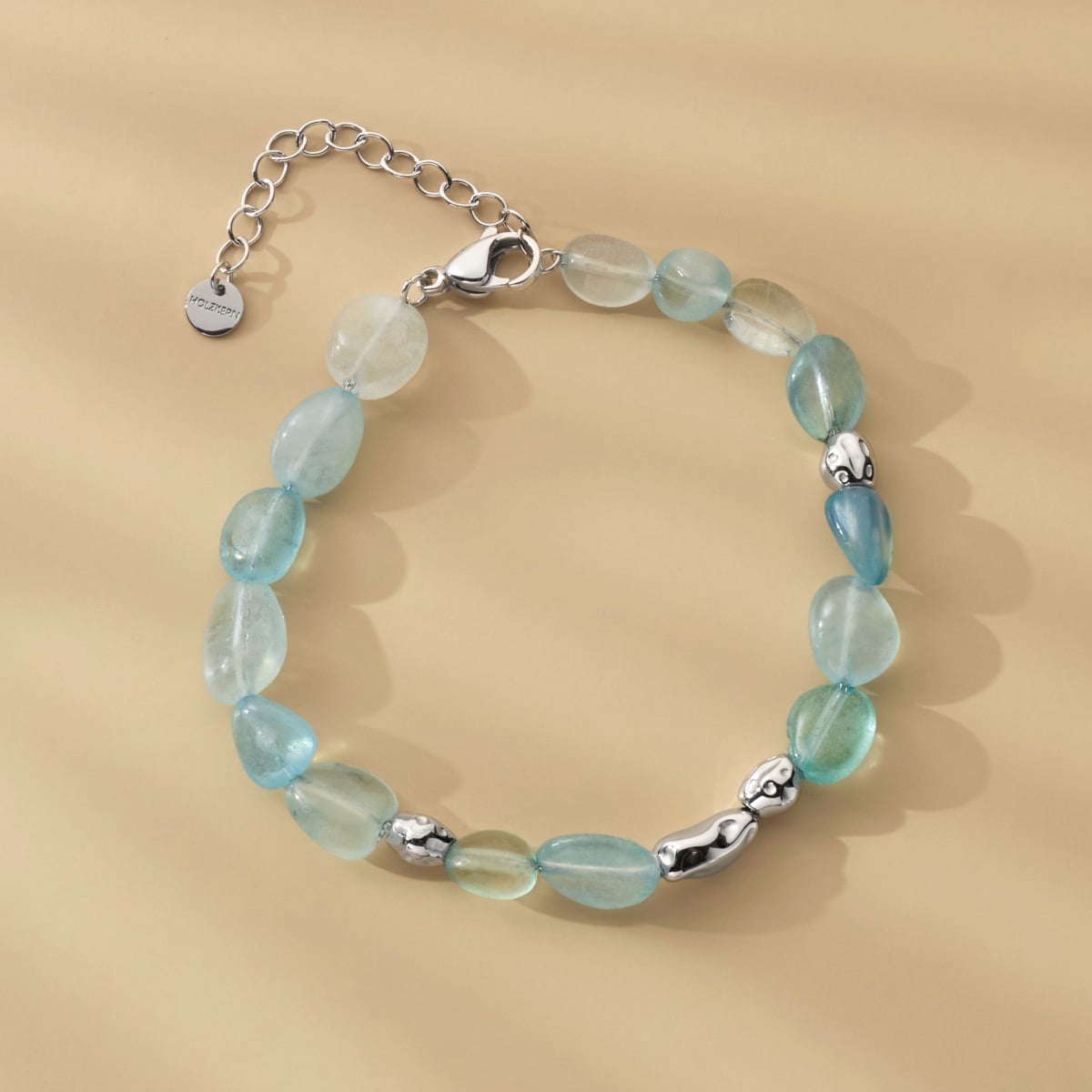 Fireworks Strap (Aquamarine/Silver)