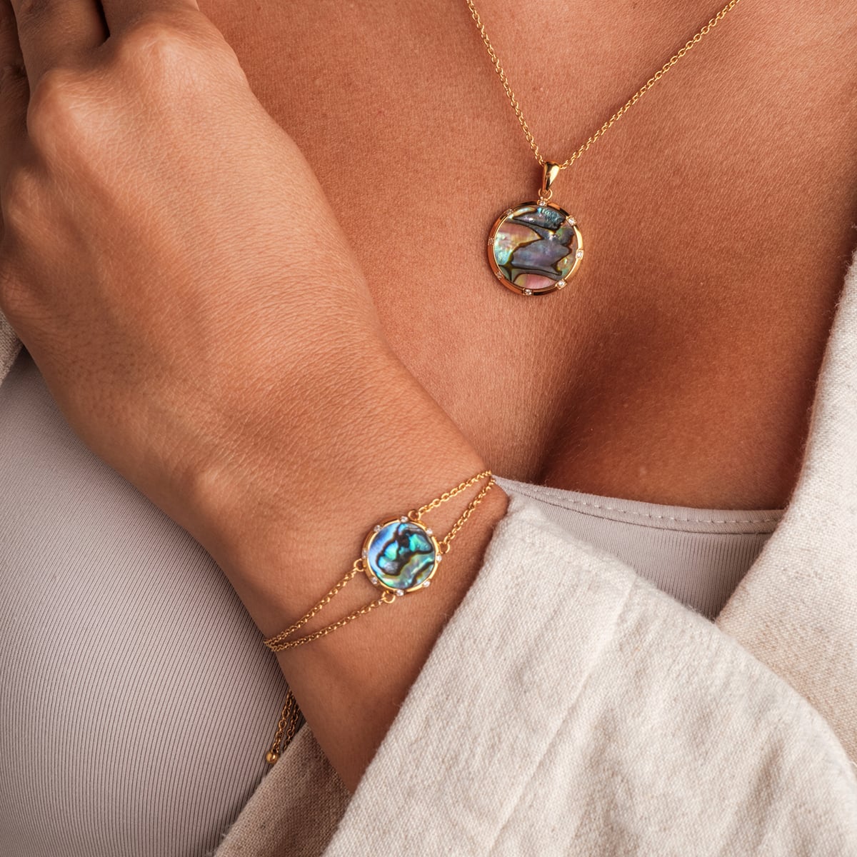 Soulgaze Bracelet (Abalone/Gold)