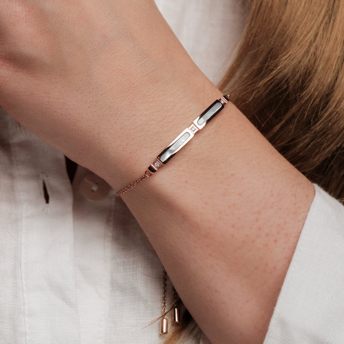 Campania Strap (Mother-of-pearl/Rose Gold)