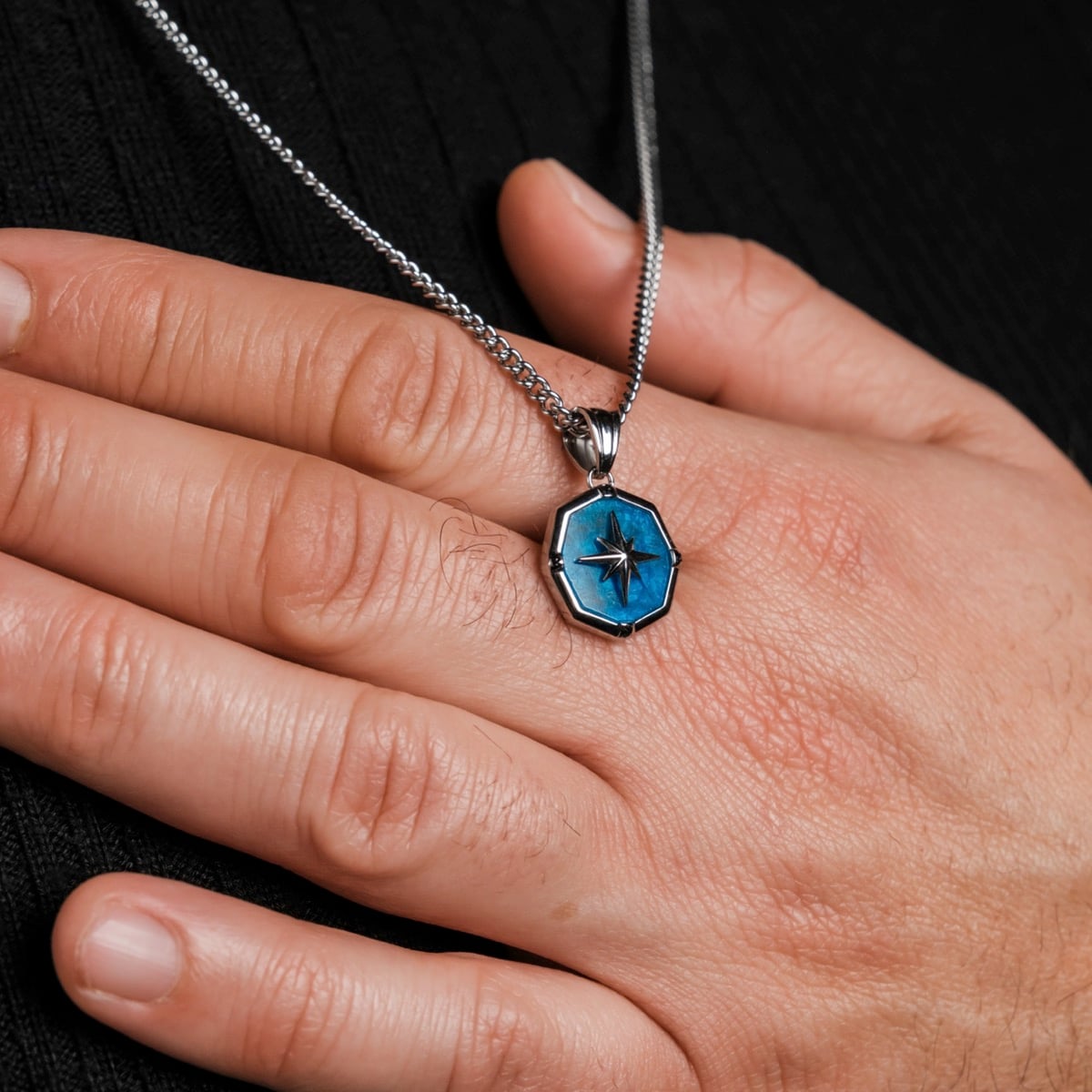 Polarstar Necklace (Apatite/Silver)