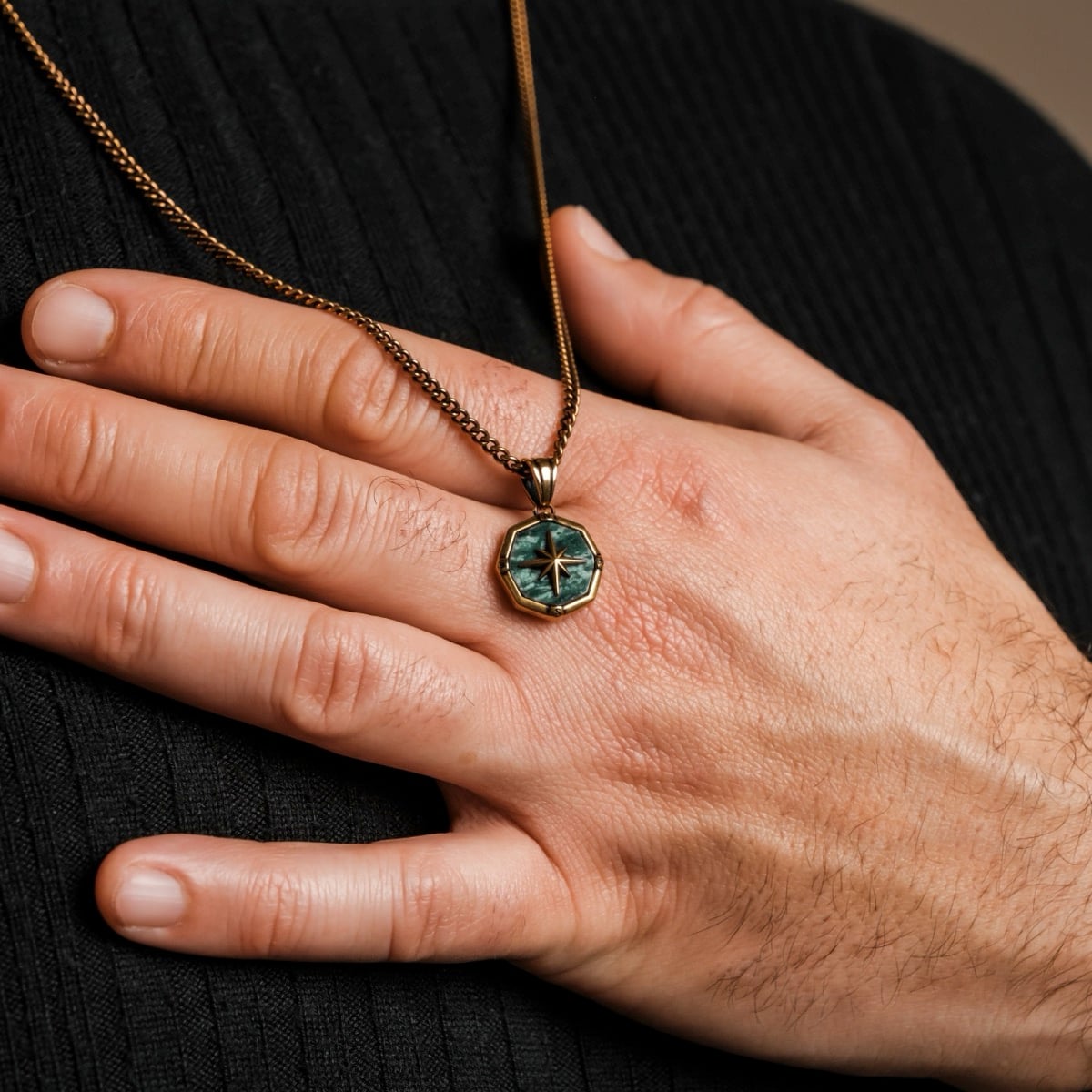 Polarstar Necklace (Marble/Gold)